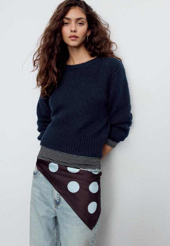 soft touch knitted jumper