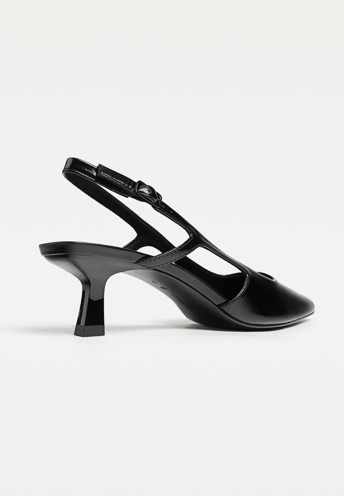 Scarpe Décolleté Con Tacco Kitten Heel - Punta A Punta E Fibbie Eleganti - Foto 10