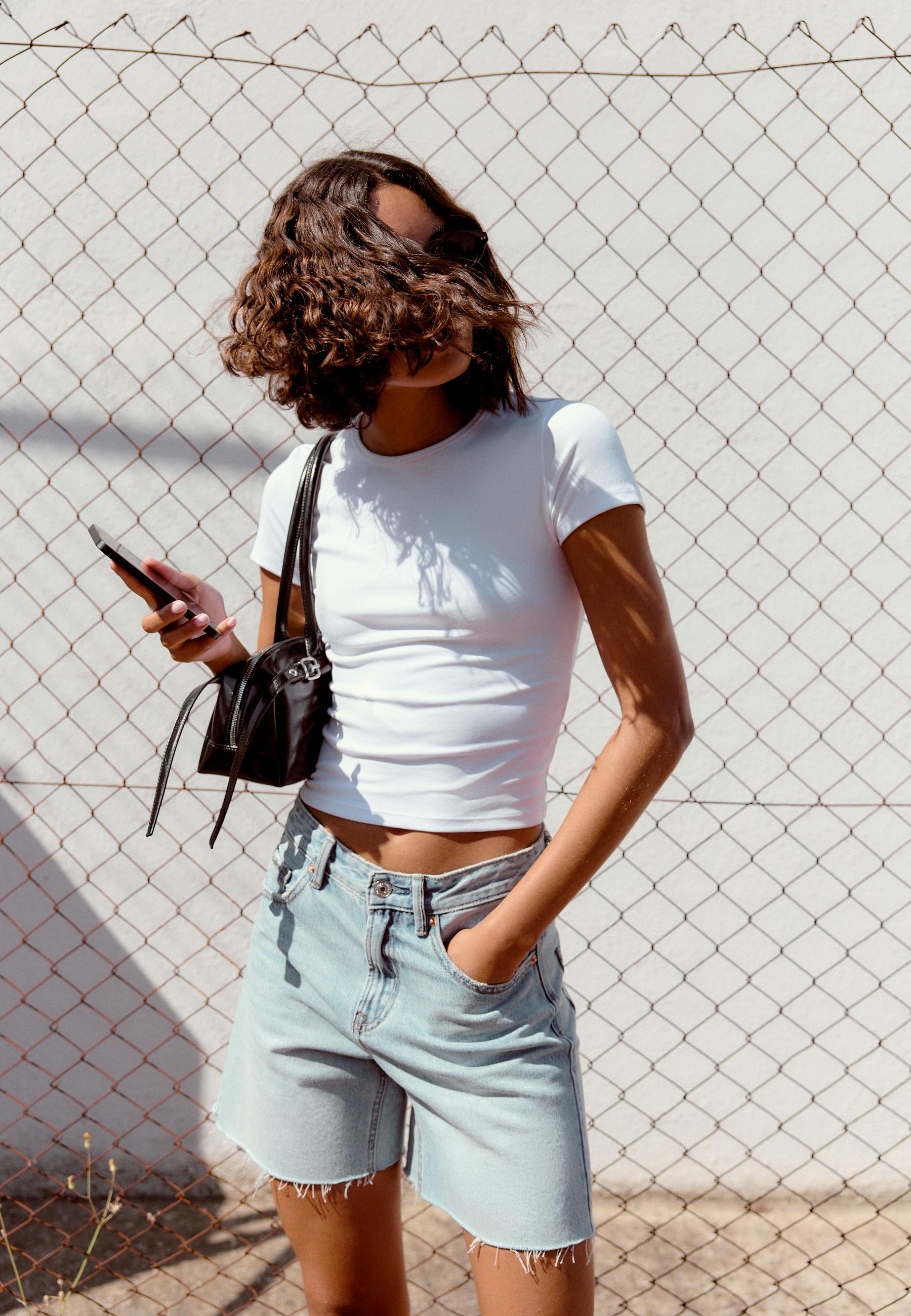 Basic slim fit T-shirt — White