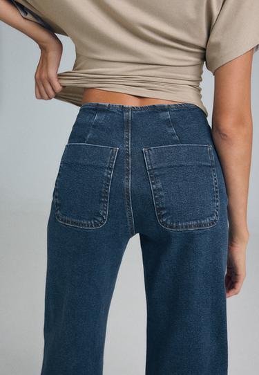 D77 Minimalist jeans with pockets — MEDIUM BLUE DENIM 6