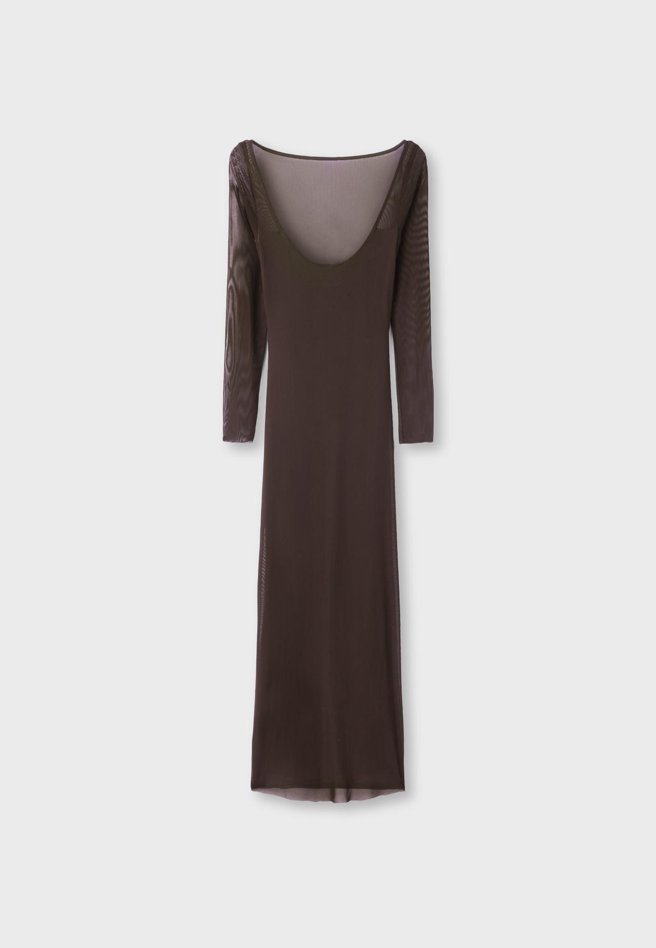 Open back midi dress — Brown
