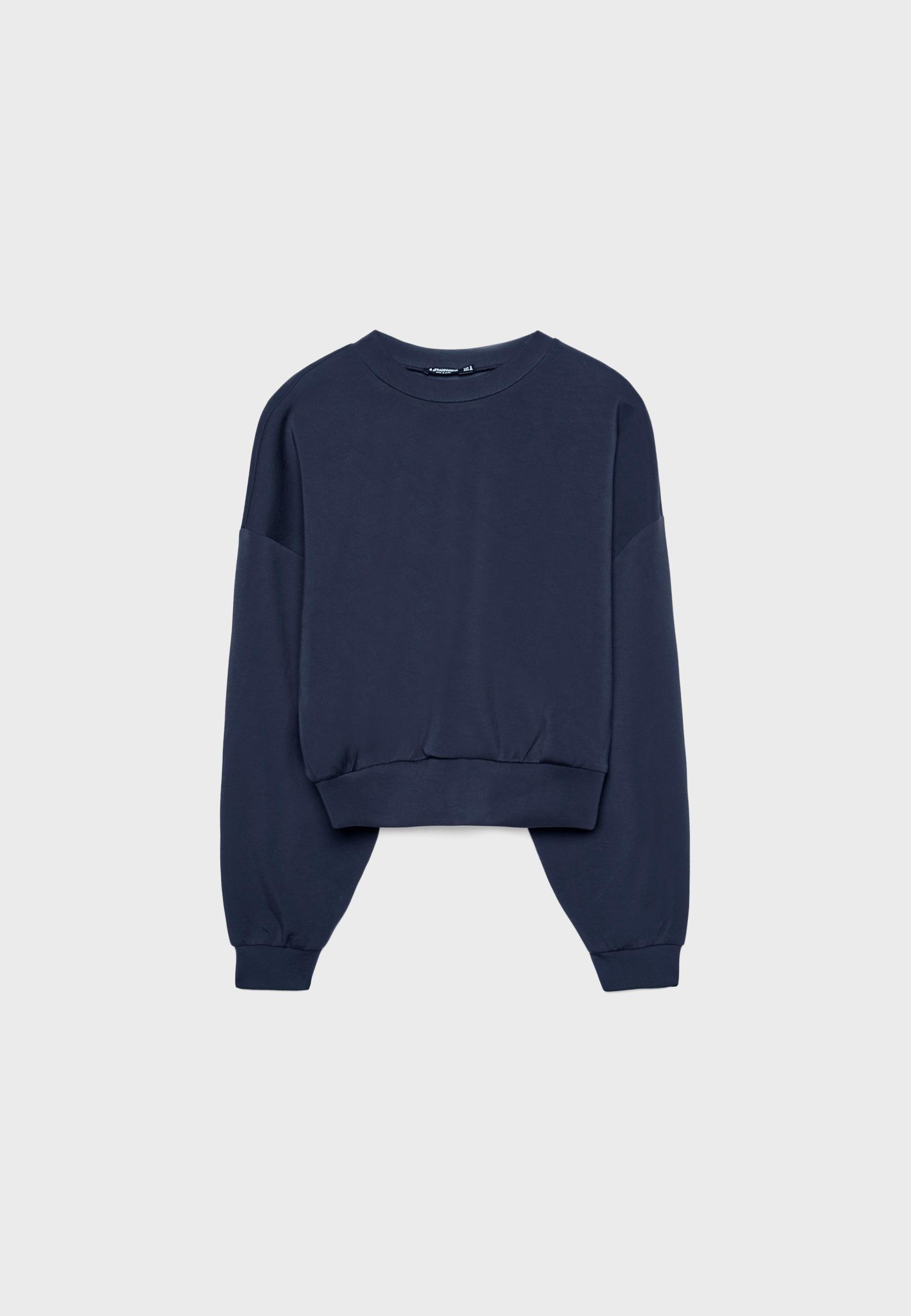 Yumuşak dokulu yarasa kollu sweatshirt - Görsel 6