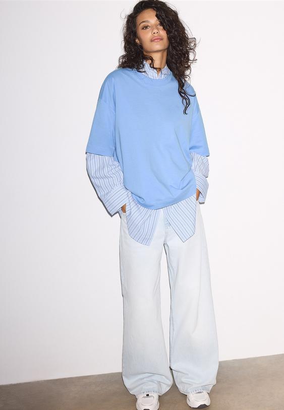 camiseta manga corta oversize