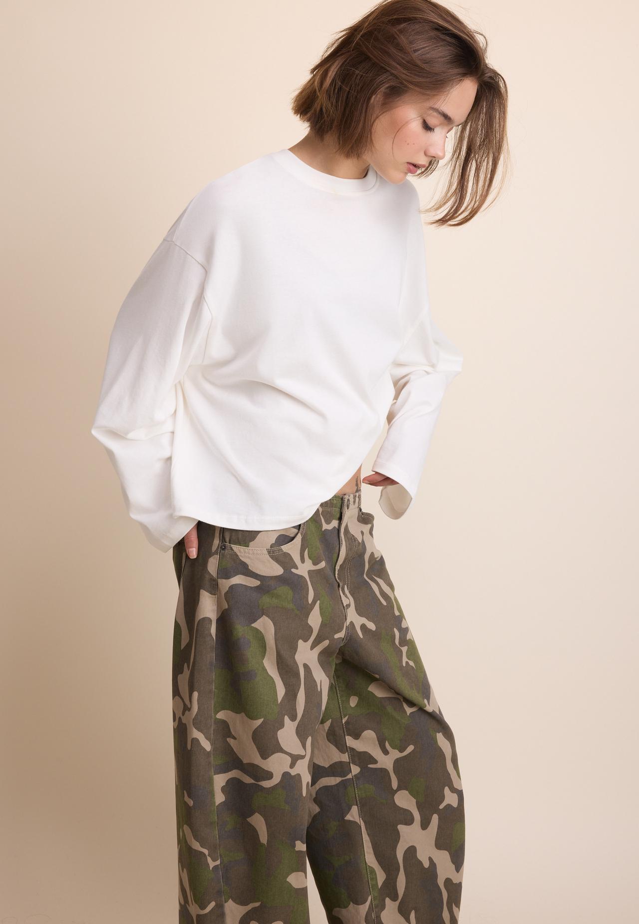 Long sleeve T-shirt — White
