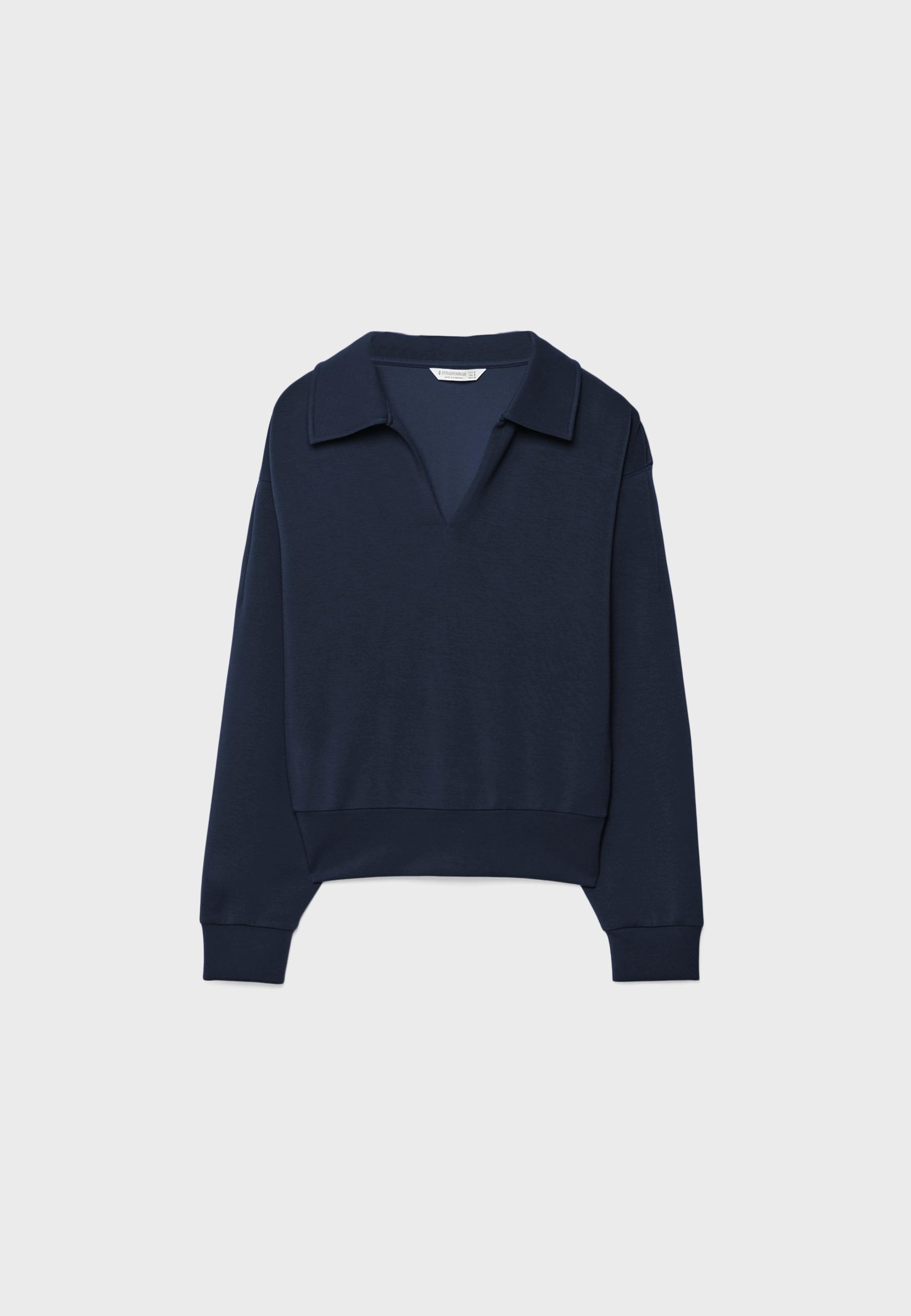 Soft-touch sweatshirt — Navy blue
