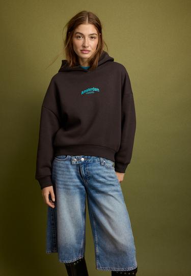Graphic oversize sweatshirt — Brown 6