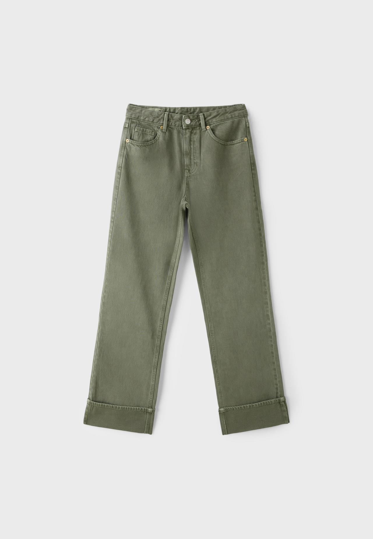 D92 Wide-leg jeans — Khaki