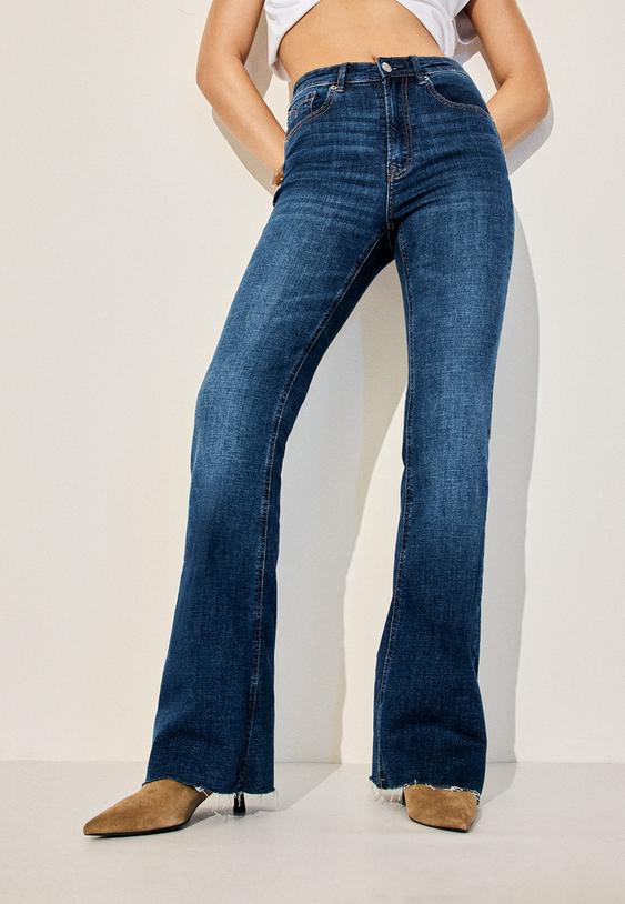 d74 jeans flare slit