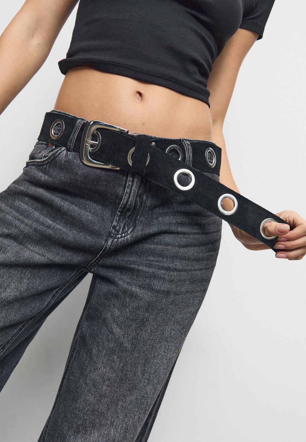 Belt with eyelets