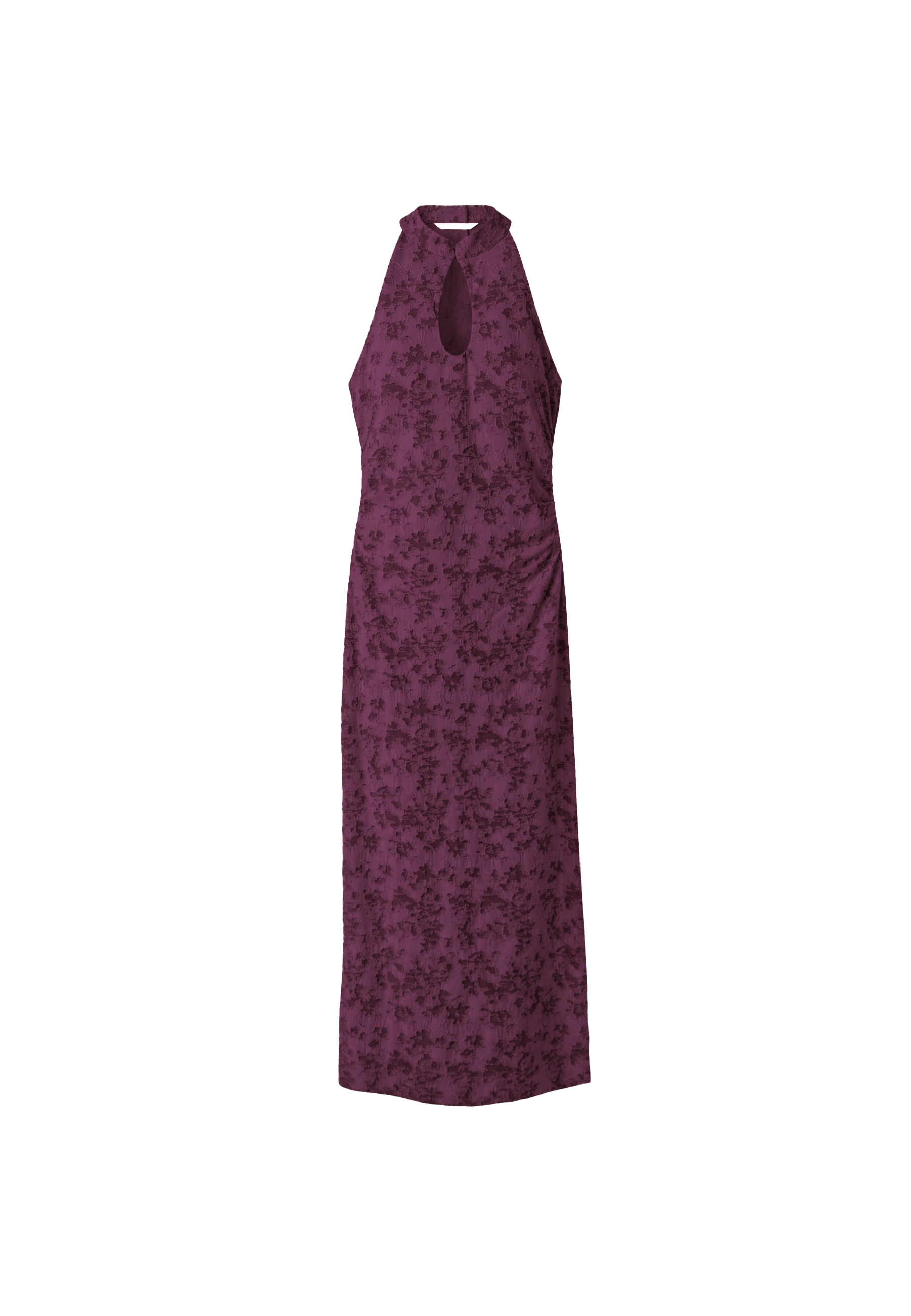 Jacquard midi dress — Purple