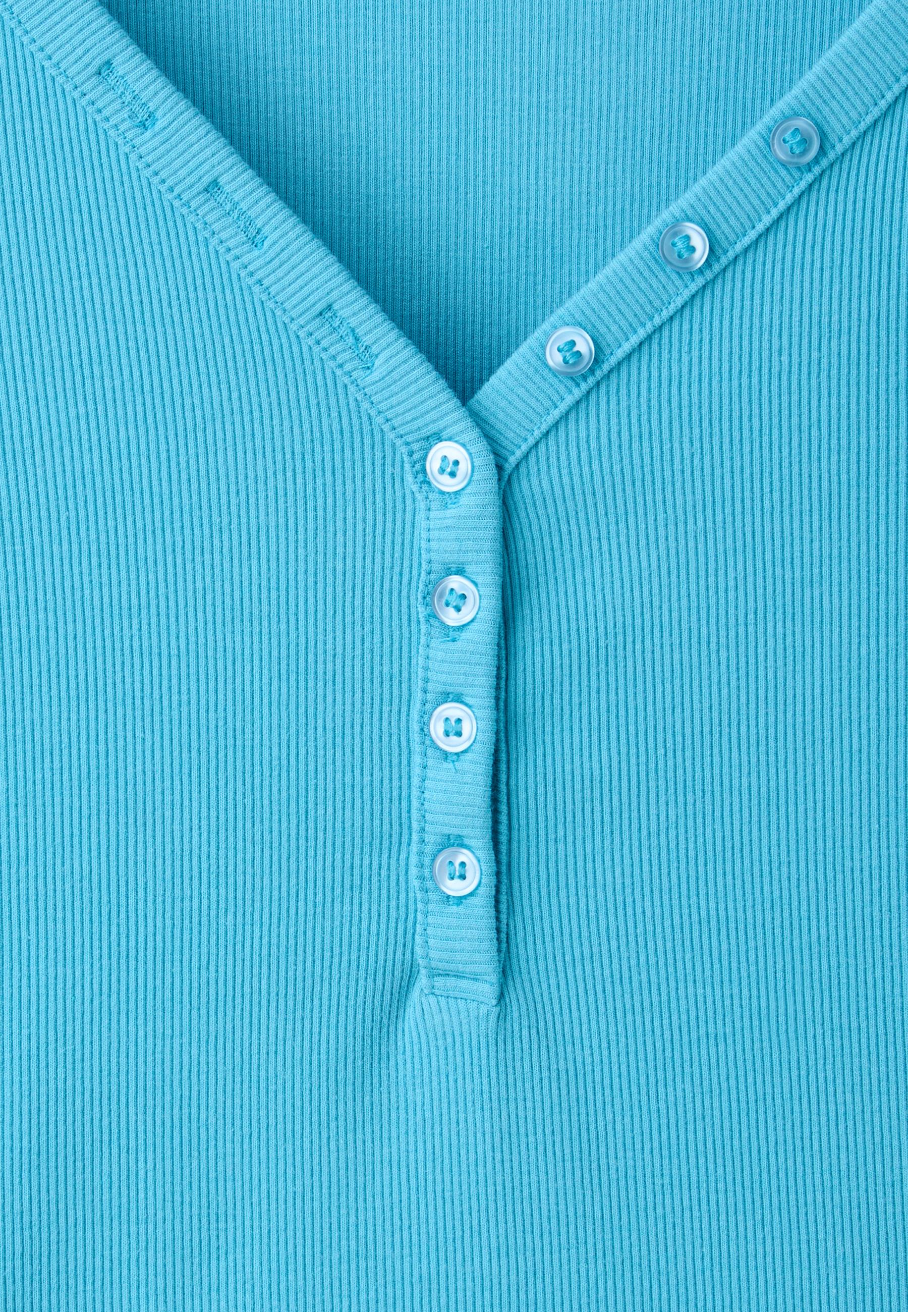 Henley T-shirt — Turquoise