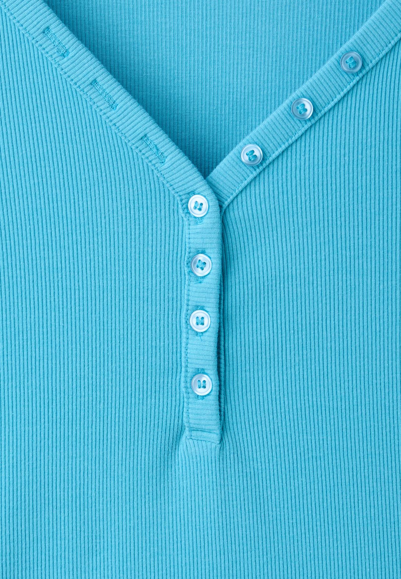 Henley T-shirt — Turquoise