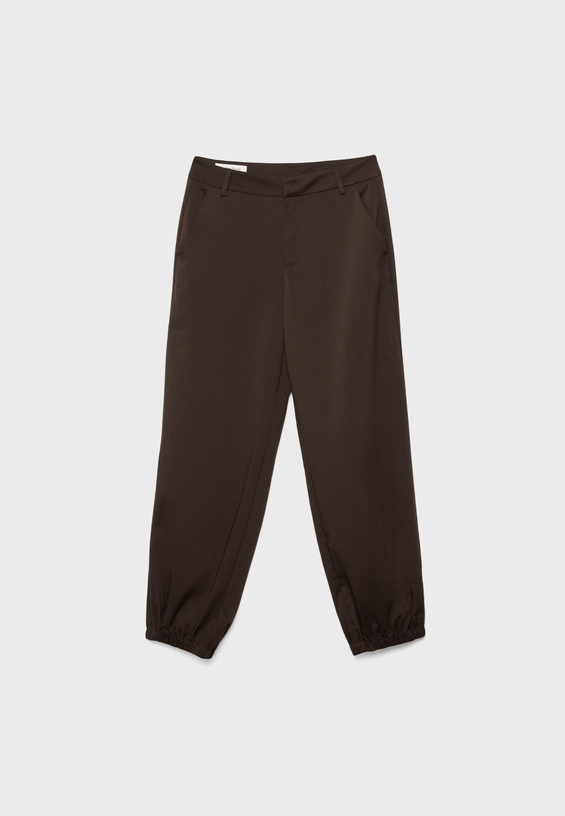 Dressy jogger trousers — Brown