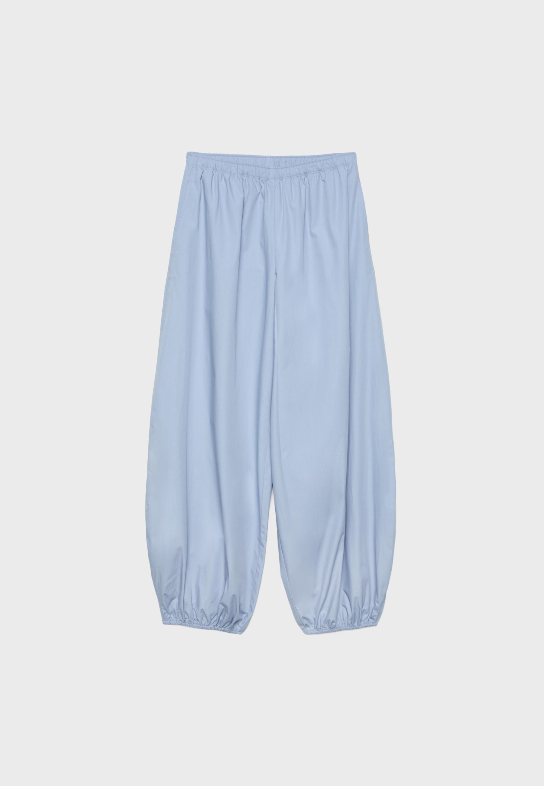 Printed voluminous trousers — Sky blue