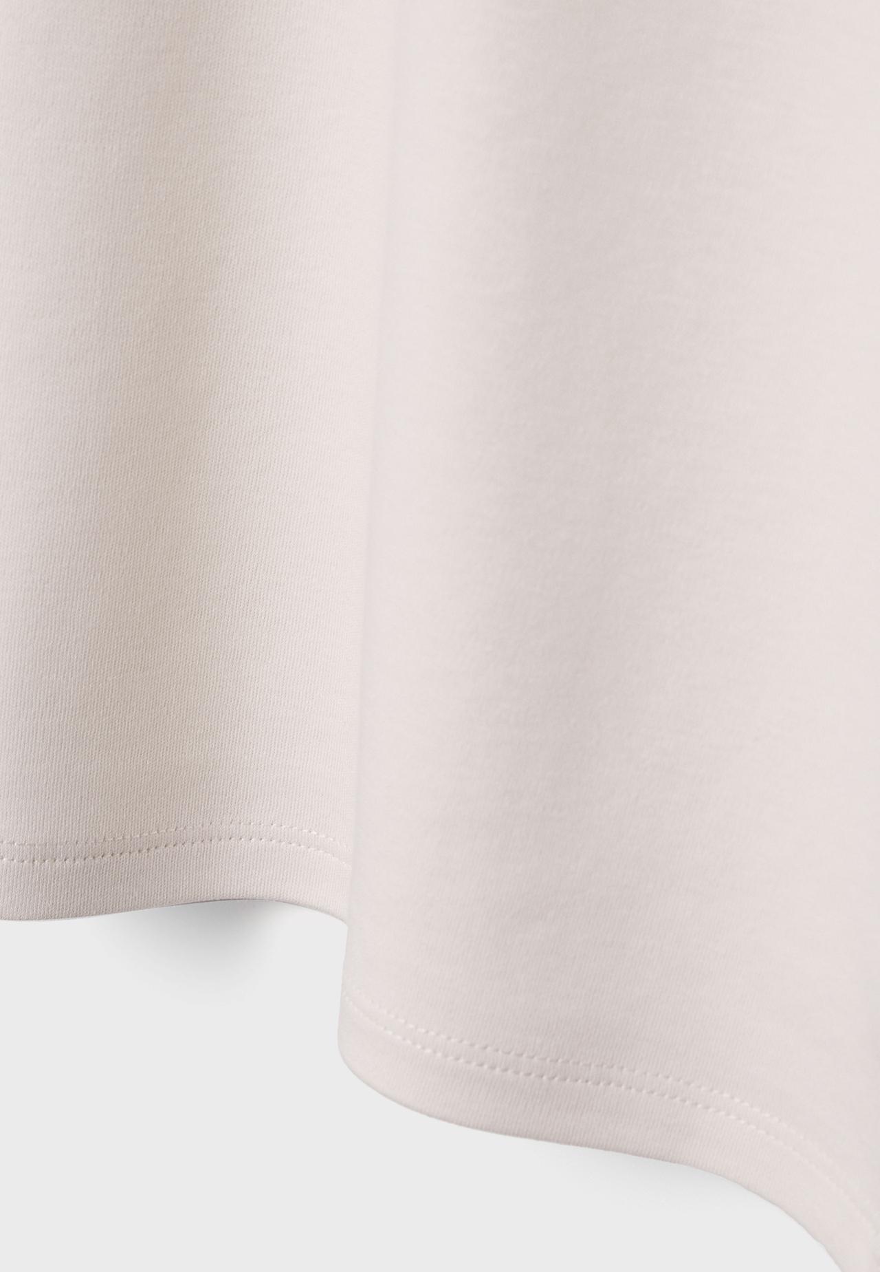 B06 Basic drop shoulder T-shirt — Stone