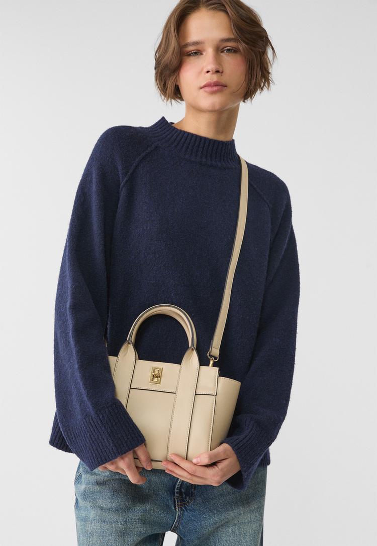 bolso tote con cierre