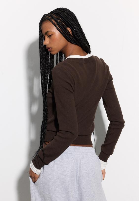 chaqueta de punto botones