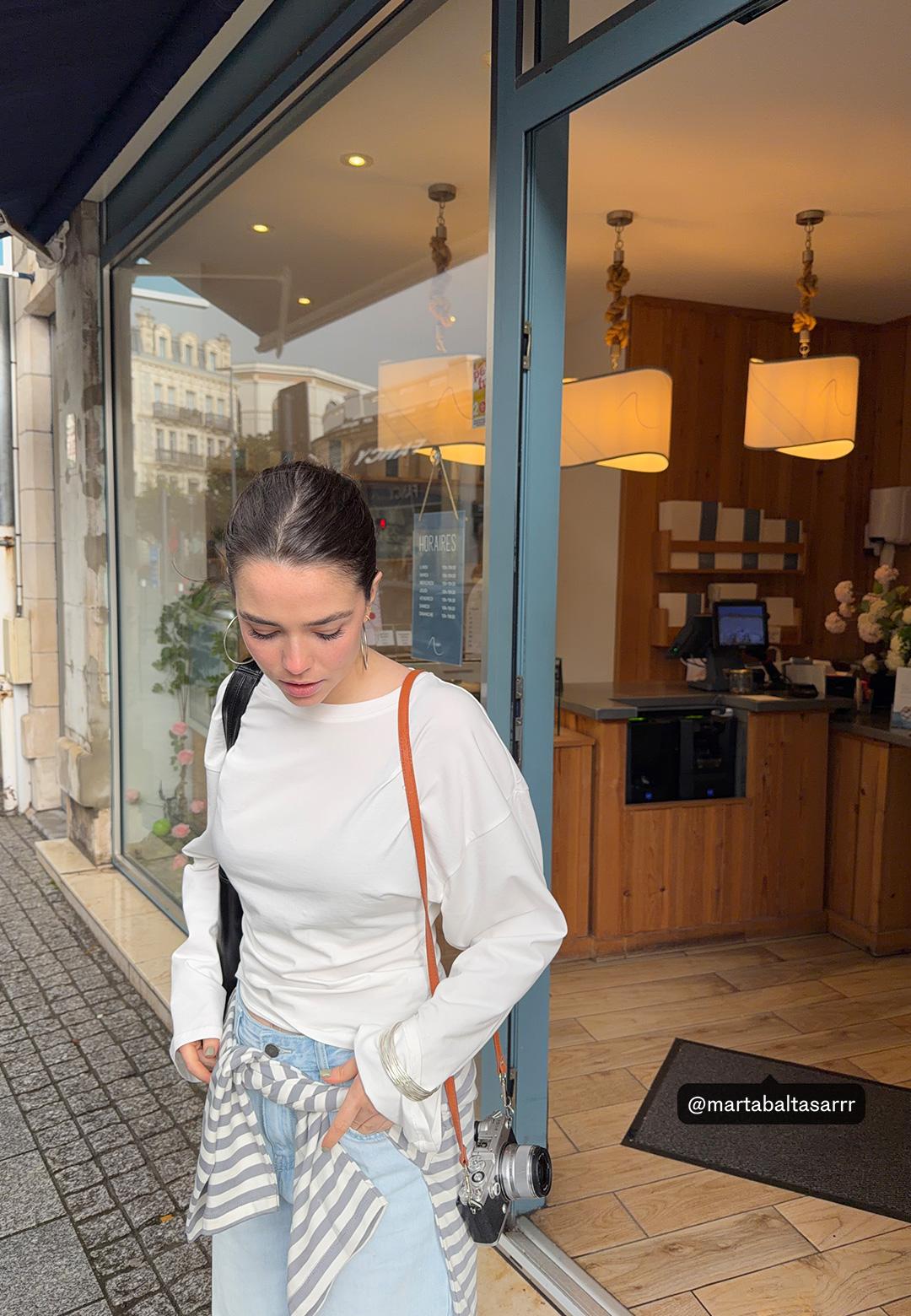 Kimono sleeve T-shirt — White