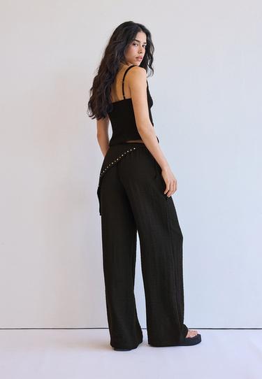 Flowing scarf trousers — Black 5