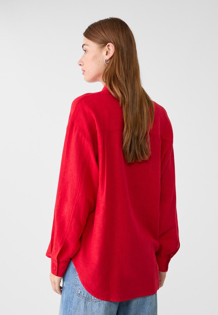 linen blend shirt