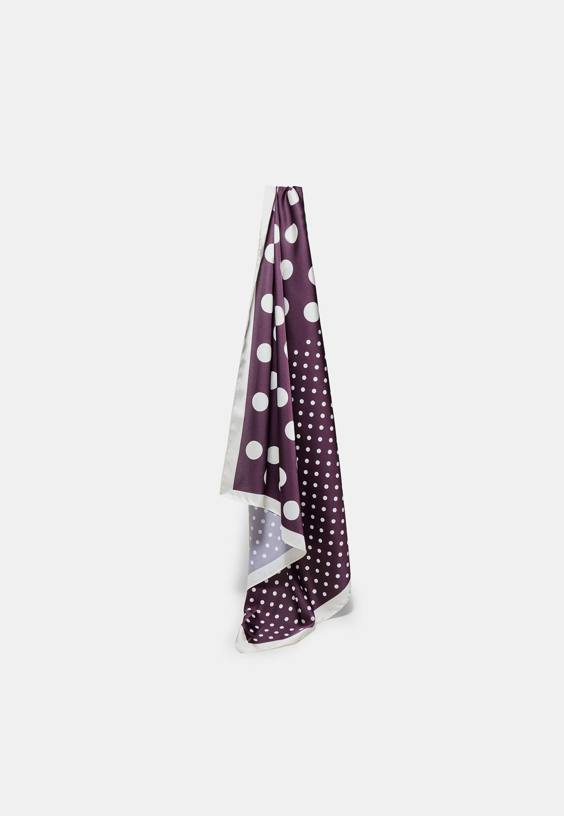 Polka dot scarf — Burgundy