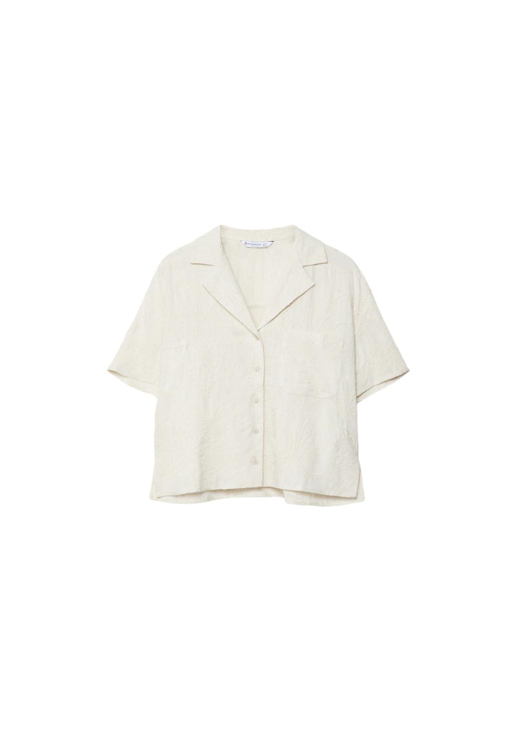 Chemise fluide brodée