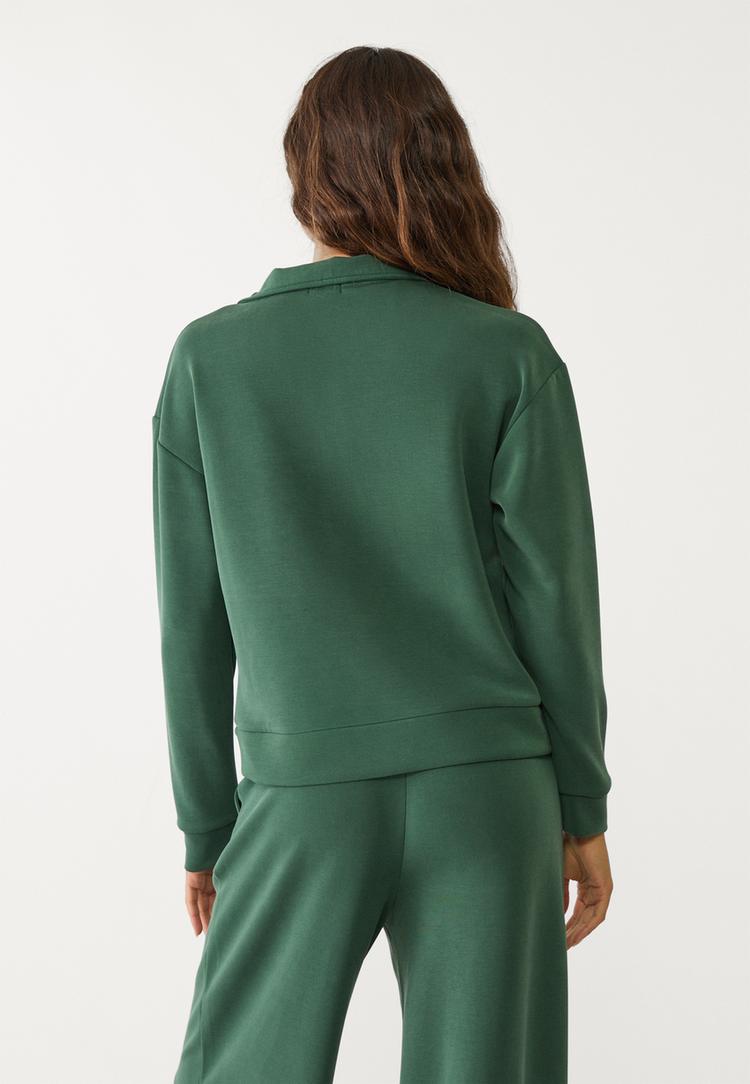 sudadera cremallera tacto suave