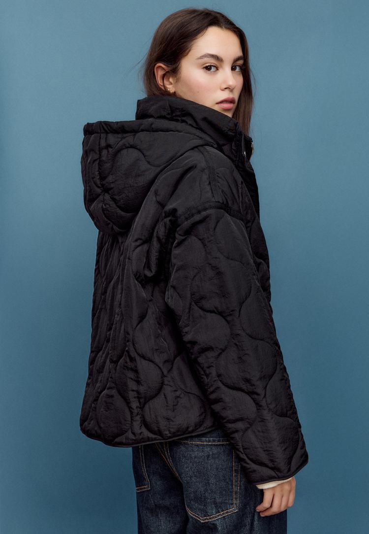 kapusonlu kapitone ceket