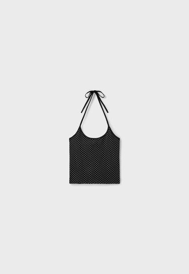 Knit halter top — TRANSPARENT 6