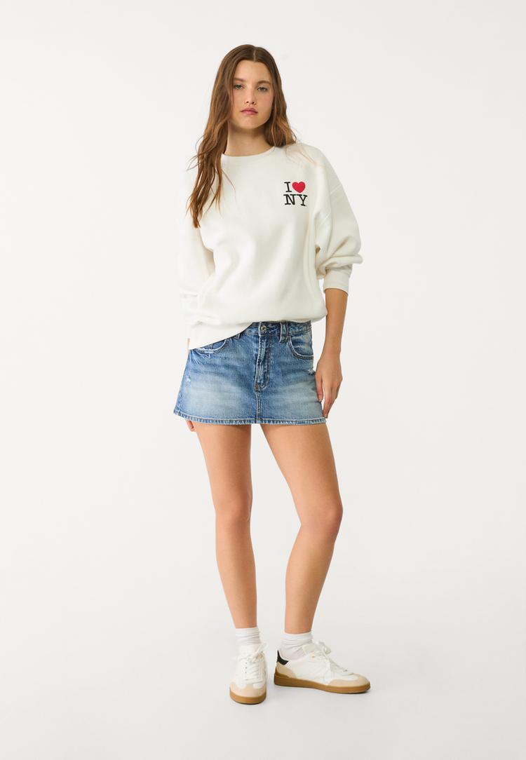 sudadera oversize i love ny