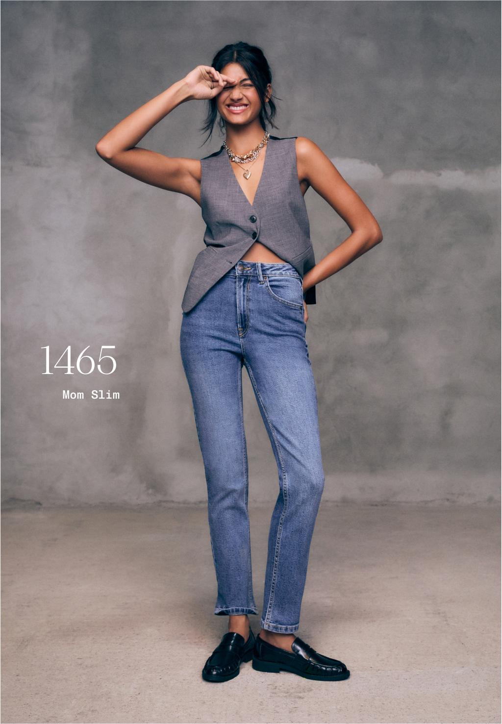 1465 Slim-fit mom jeans