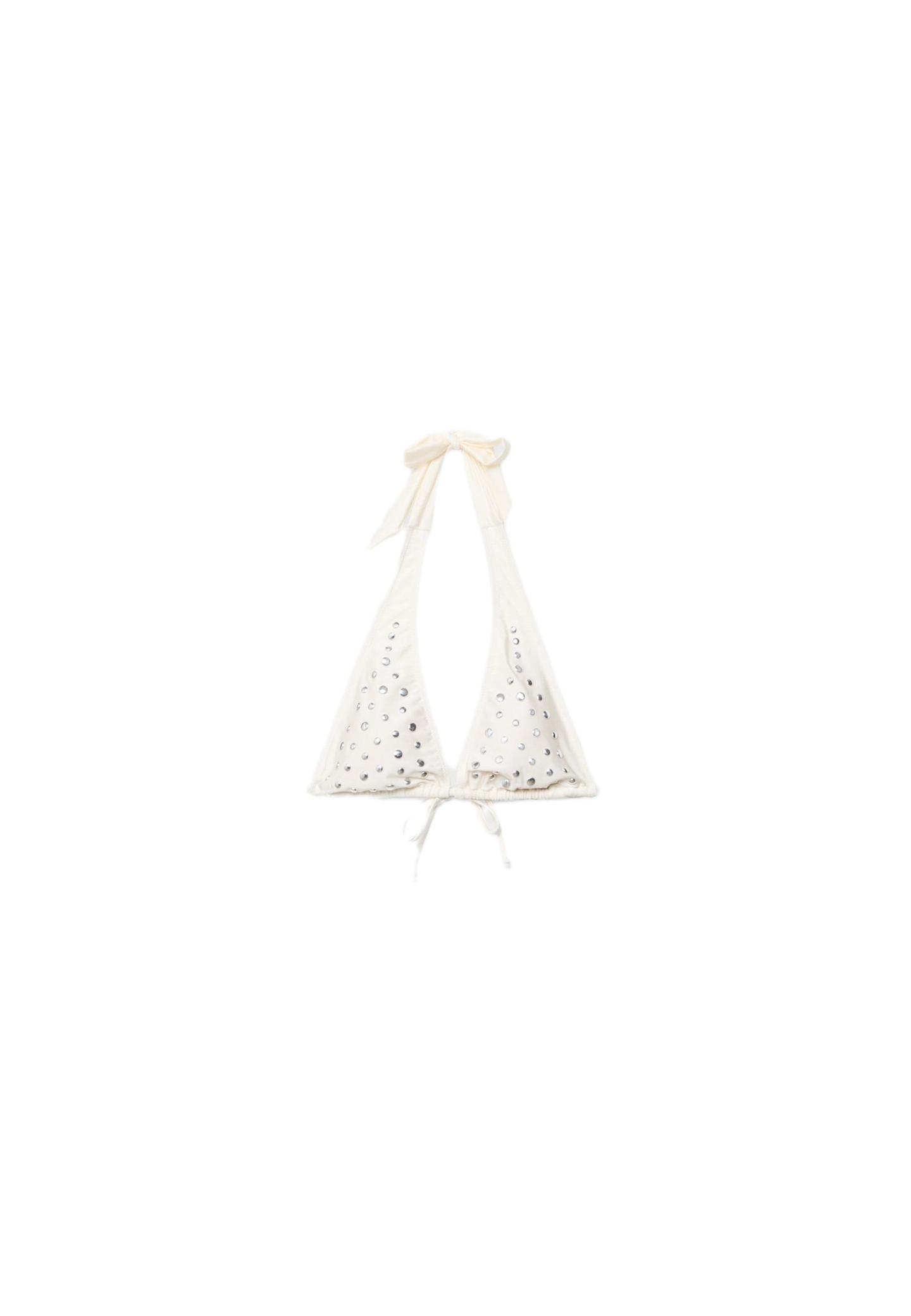 Büyük zımba detaylı bikini üstü - Görsel 9