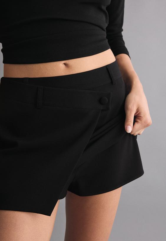 gonna pantalone mini incrociata