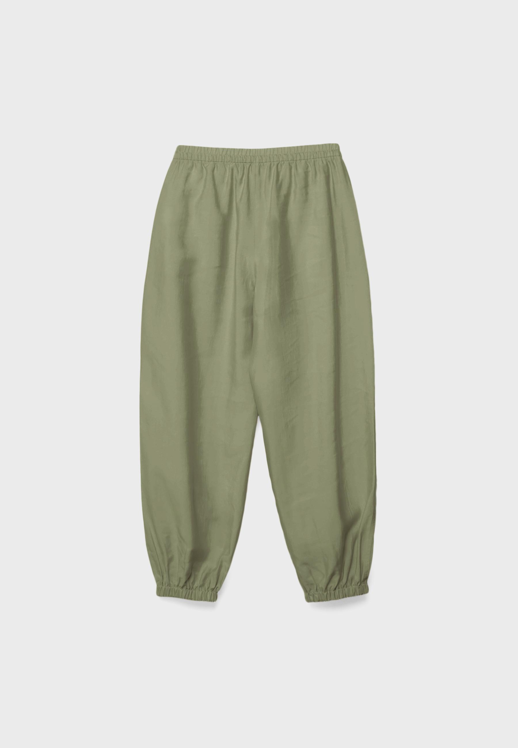 Lyocell sarouel trousers — Khaki