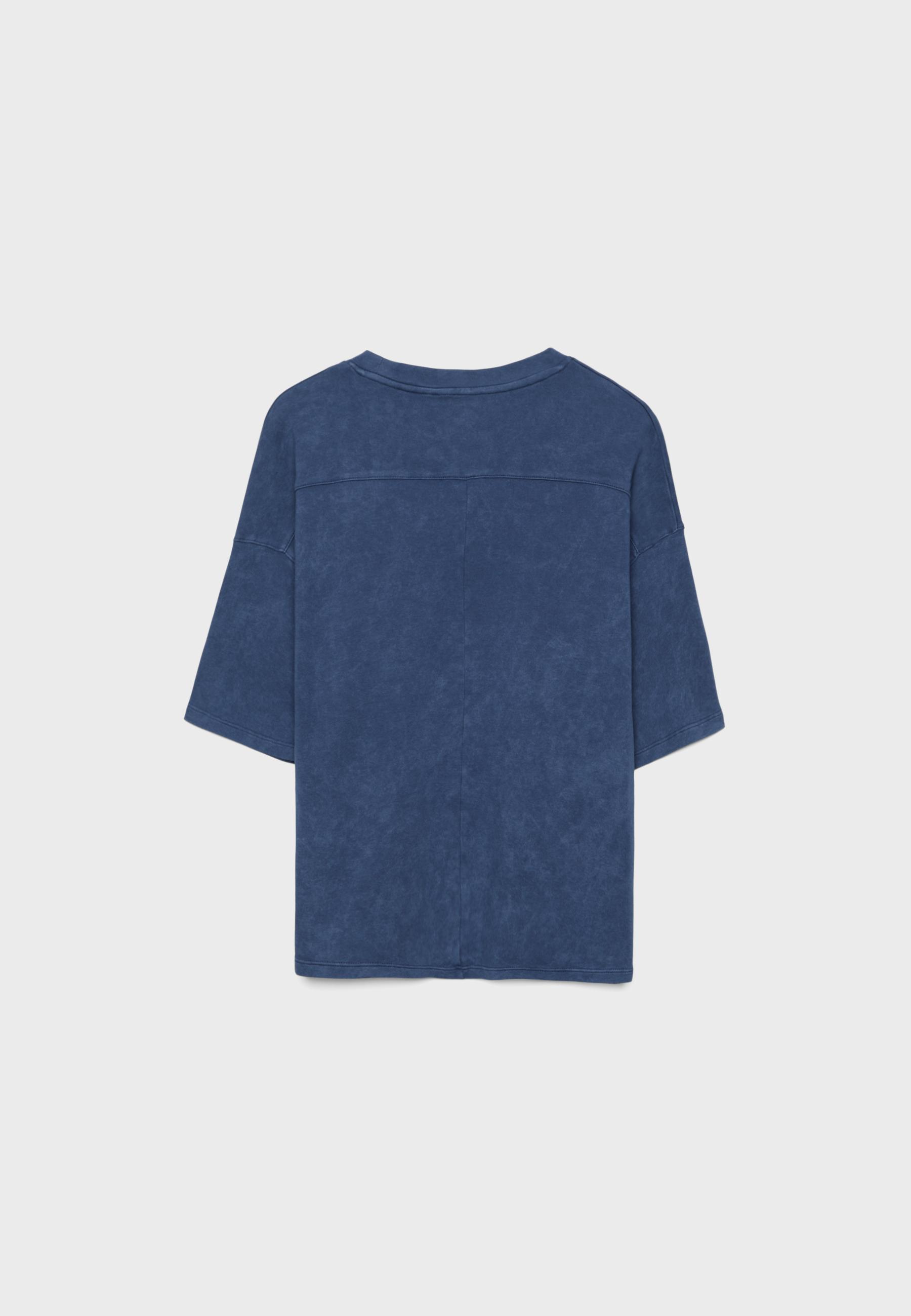 Short sleeve T-shirt with graphic detail — Navy blue