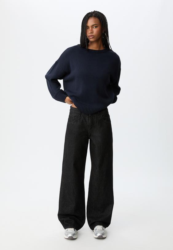 jersey punto cuello redondo