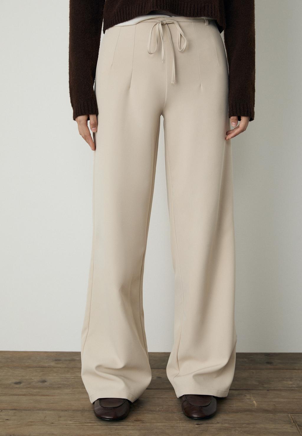 Pantalón vestir lazo