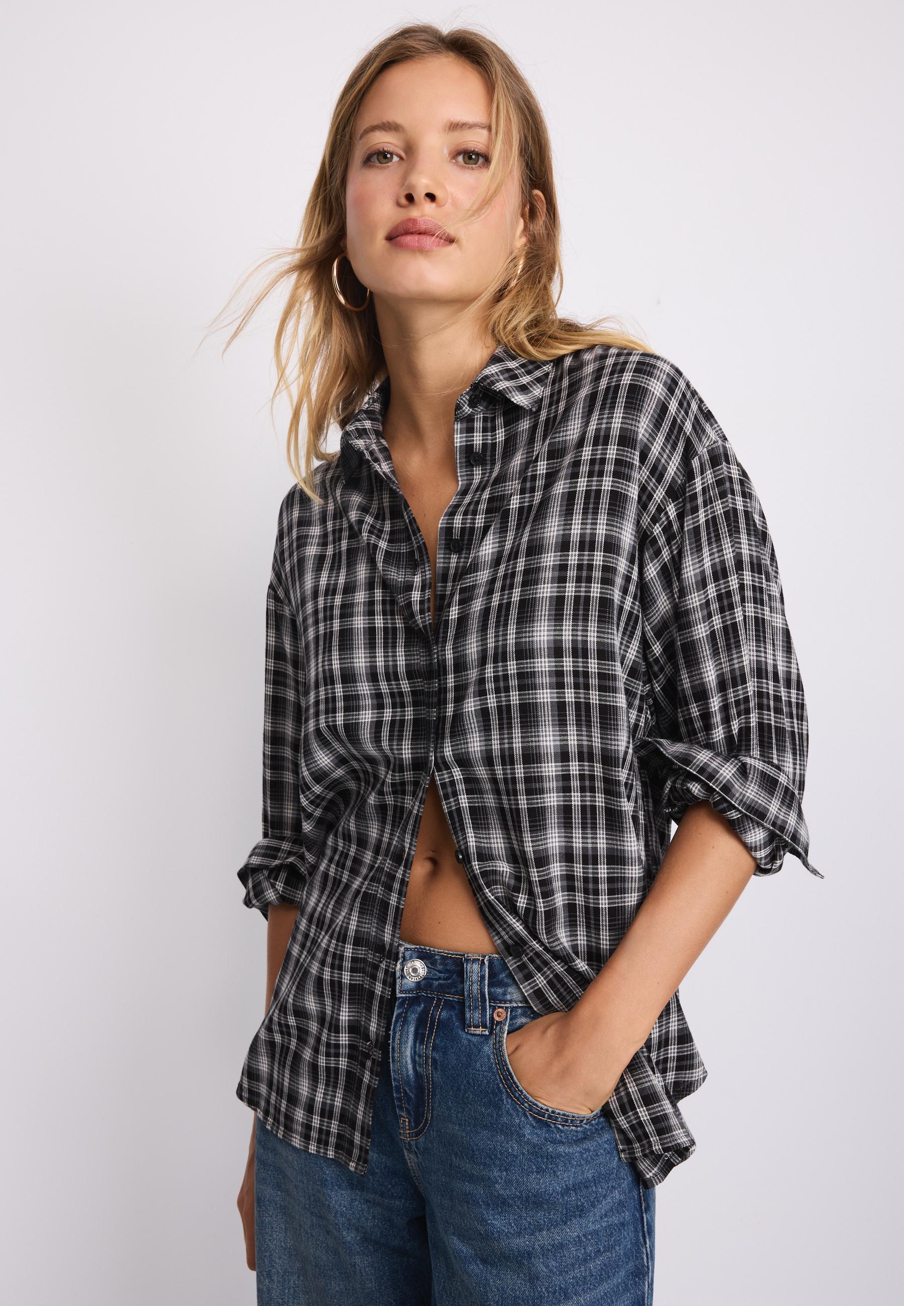 Adjustable regular shirt — Black