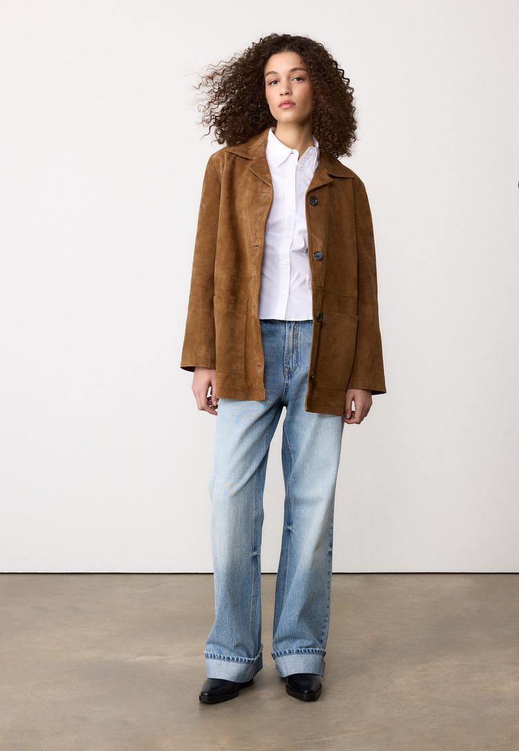 Stradivarius Εφαρμοστό Πουκάμισο Κάτω Από Το Στήθος Λευκό S