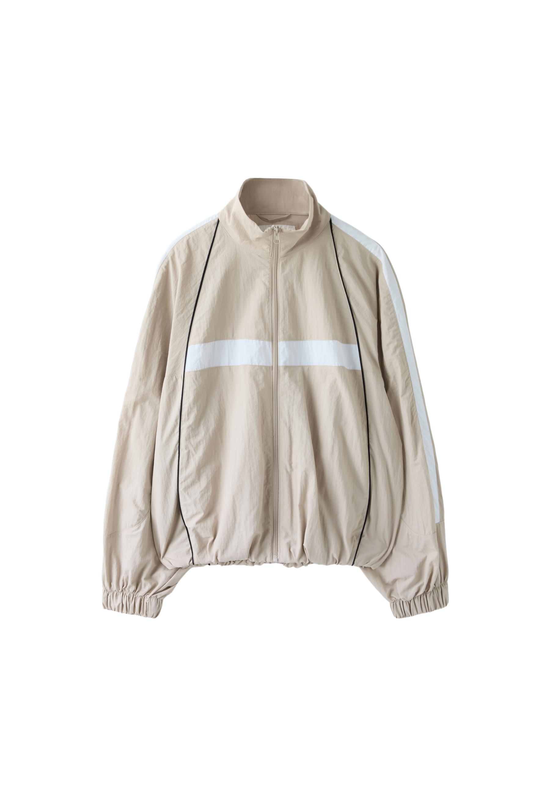 Technical windbreaker jacket — Stone