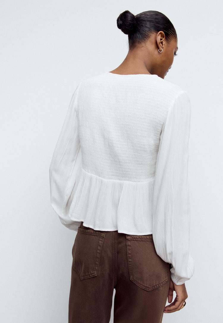 blouse fluide manches longues