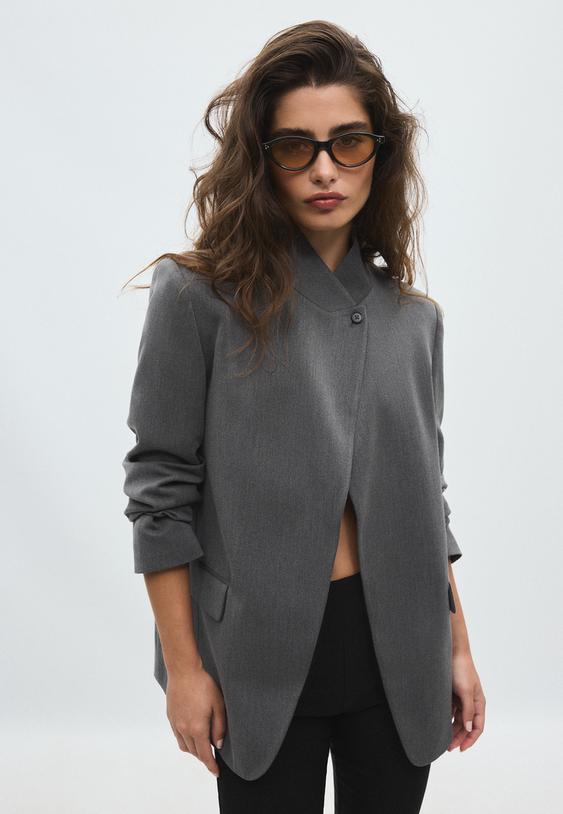 Asimetrik blazer ceket