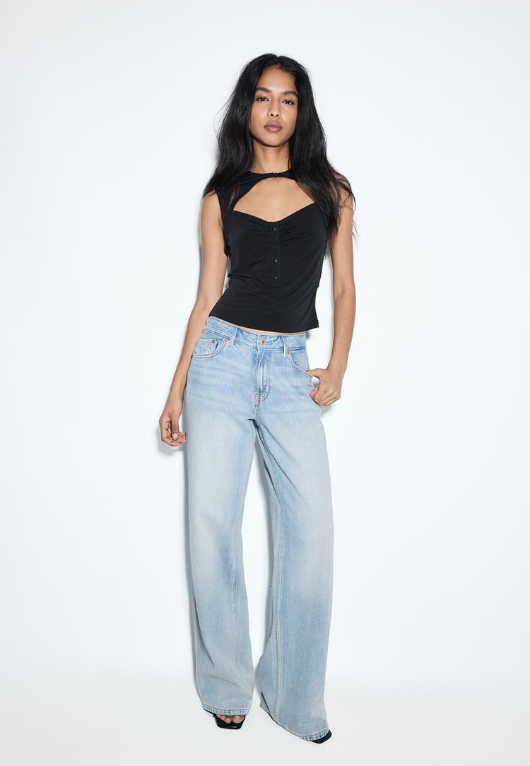 d91 dusuk bel genis paca jean