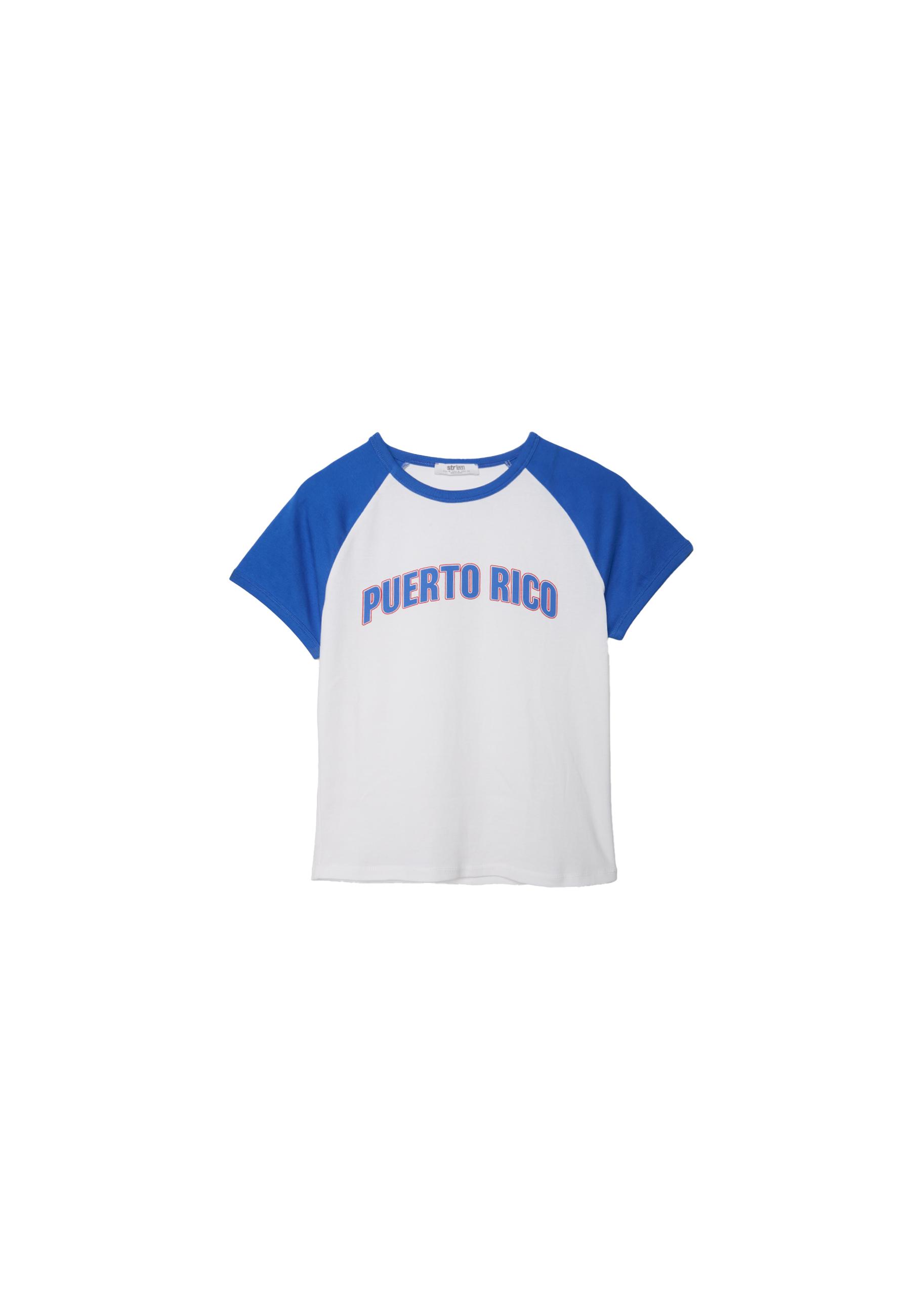 Printed short sleeve T-shirt — Ecru
