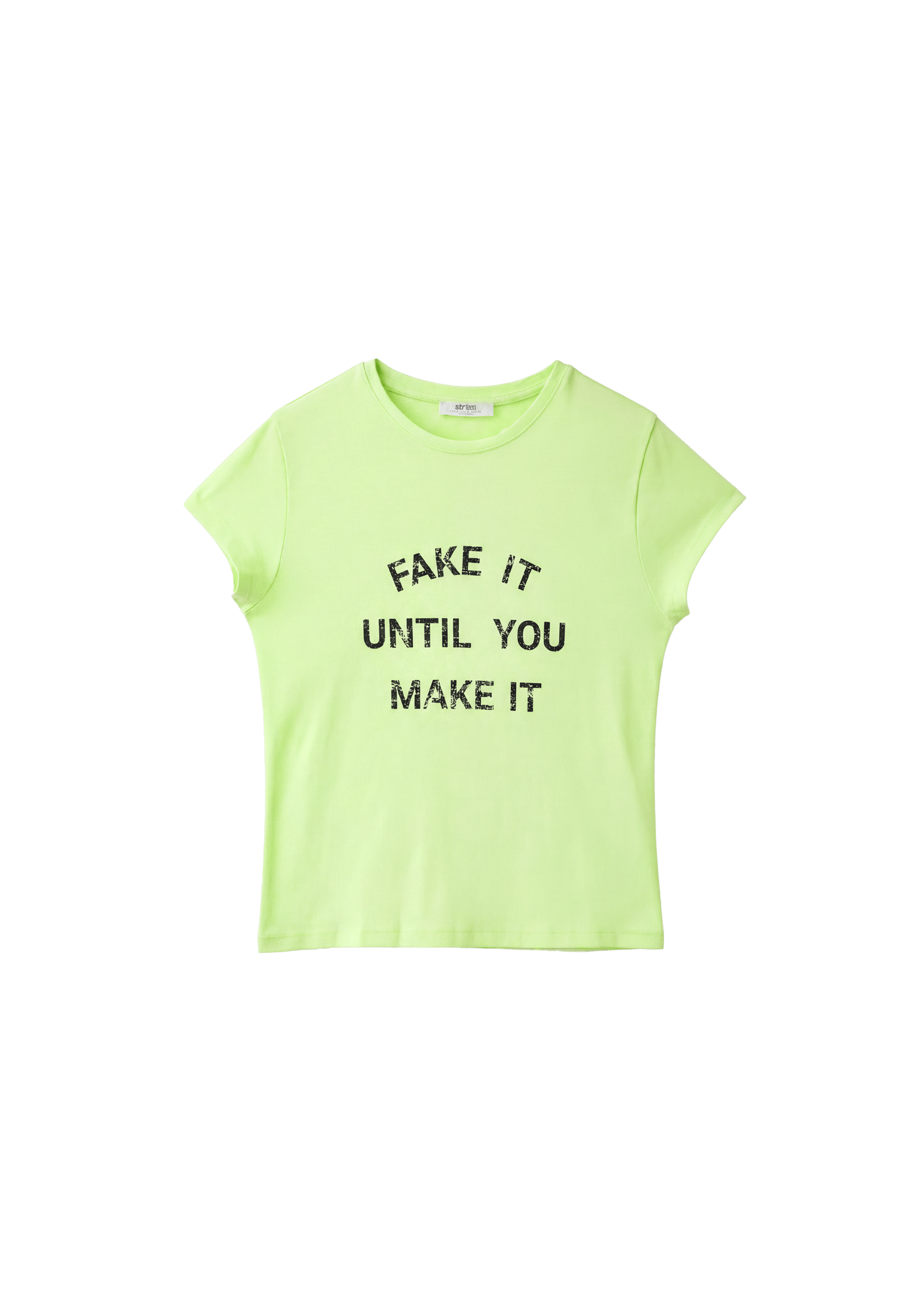Slogan short sleeve T-shirt — Green