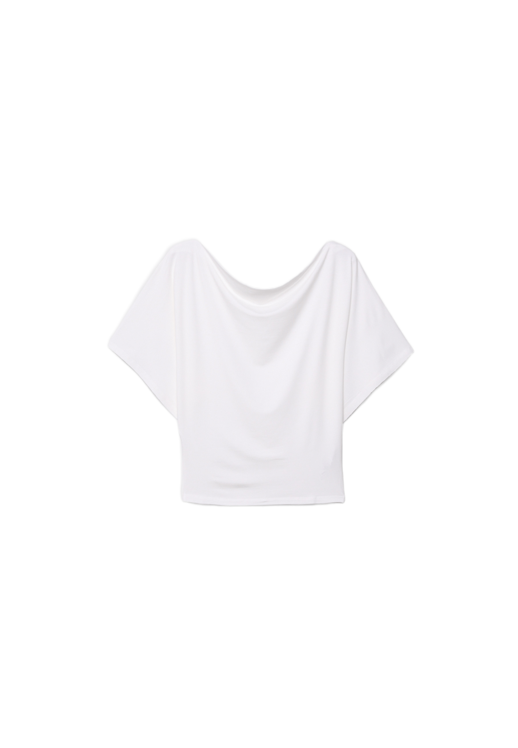 Basic Batwing Sleeve T-Shirt — Ecru