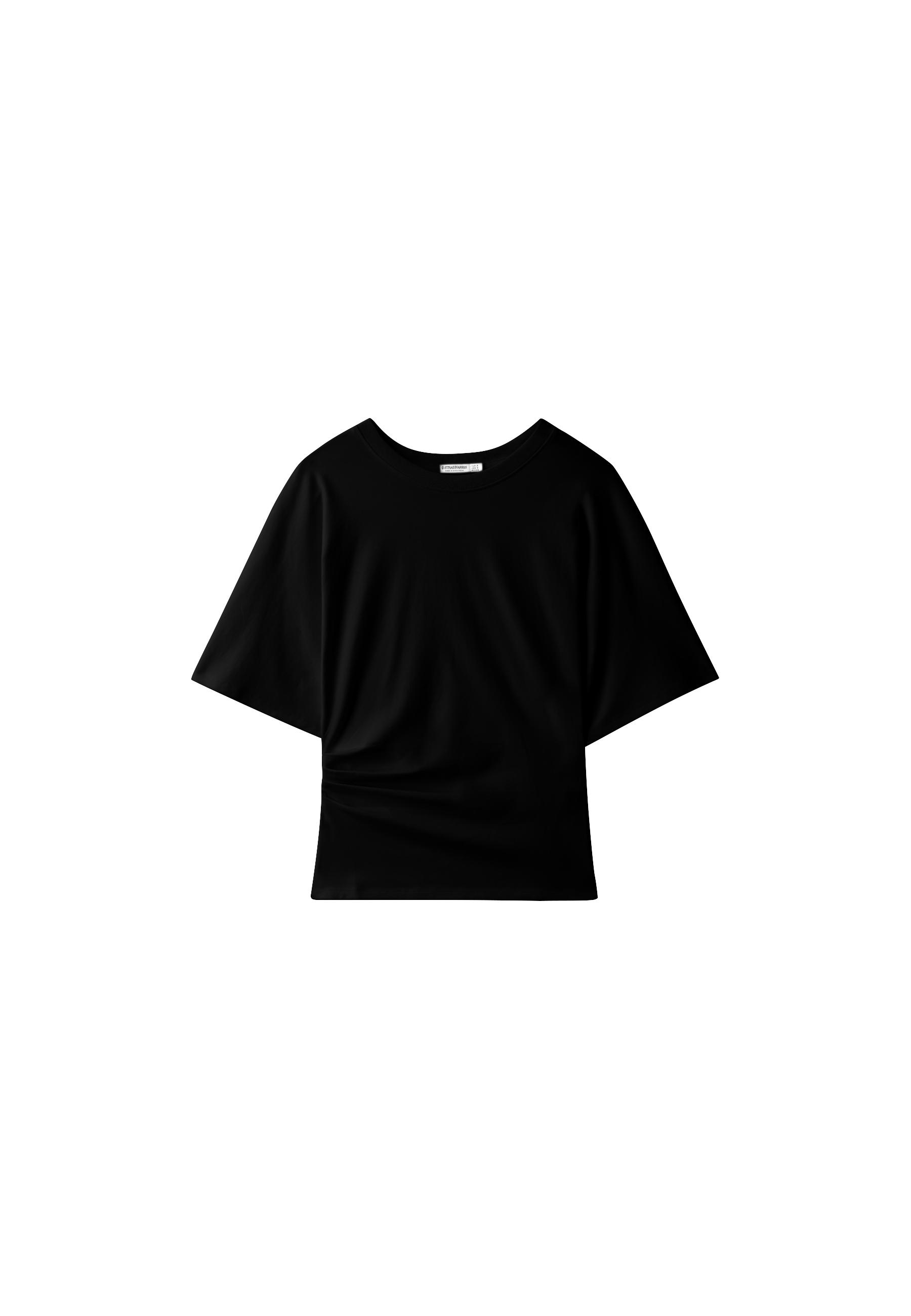 B08 Cap sleeve T-shirt — Black