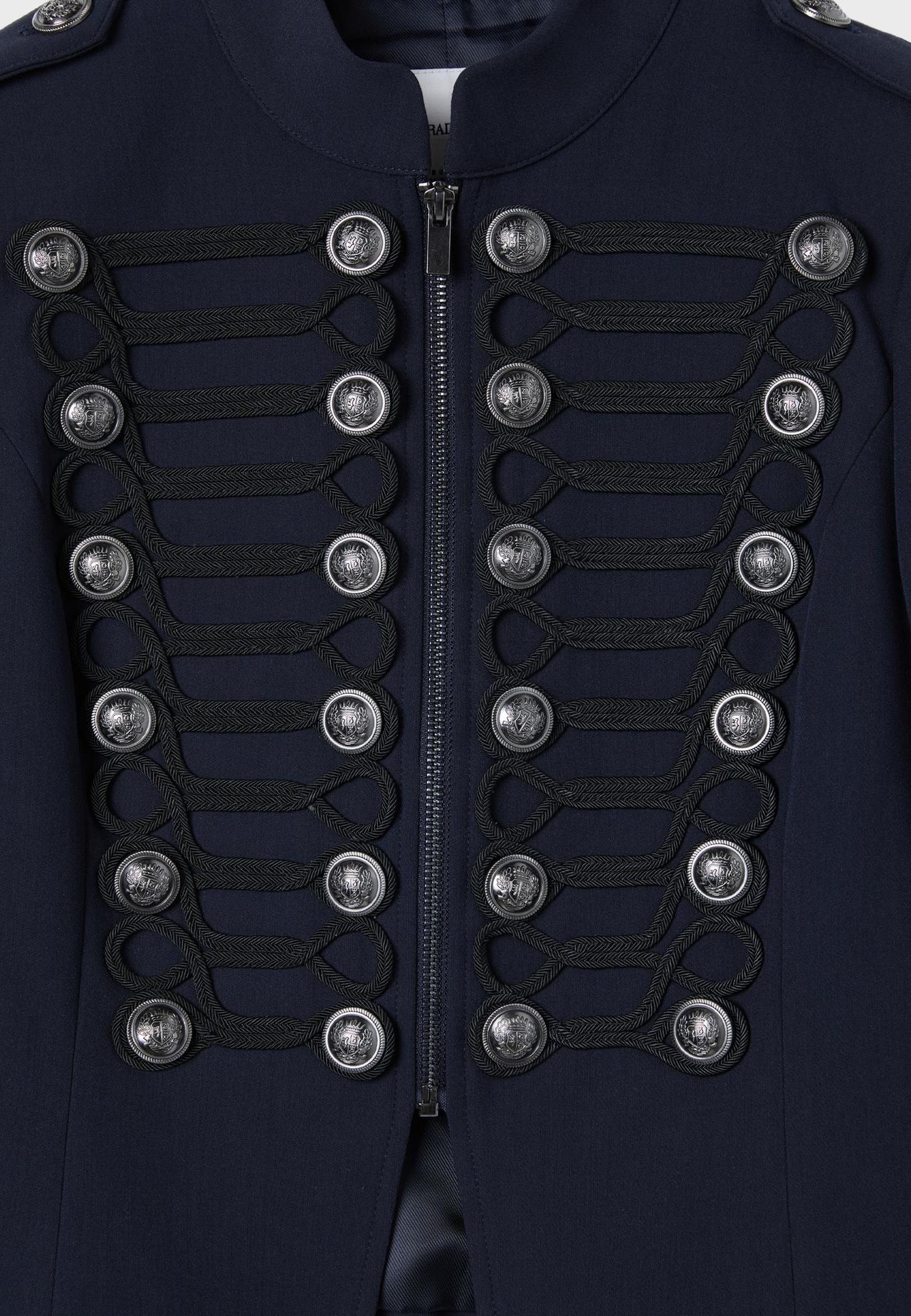 Metal button blazer — Navy blue