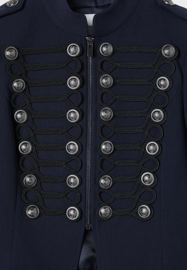 Metal button blazer — Navy blue 9