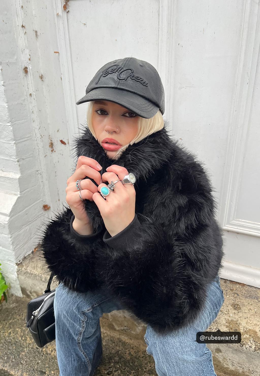 Casquette similicuir Teen Crew